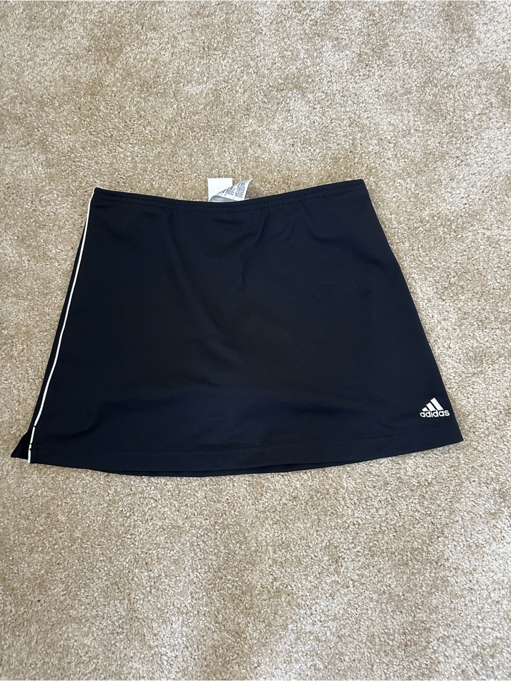 Adidas Skort Skirt Golf Tennis White Striped